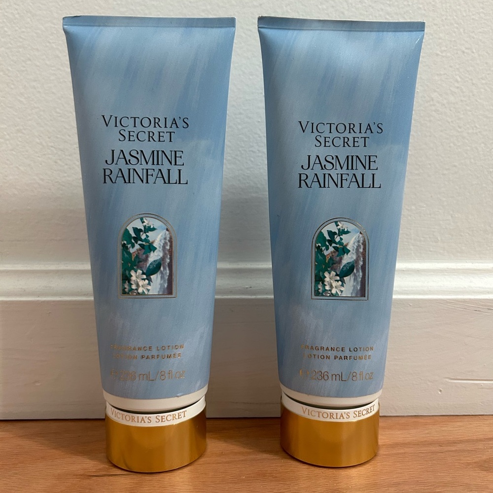 Victoria’s Secret Jasmine Rainfall body lotion set of 2